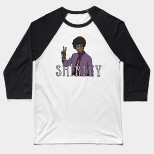 Shirley Chisholm Portrait Baseball T-Shirt